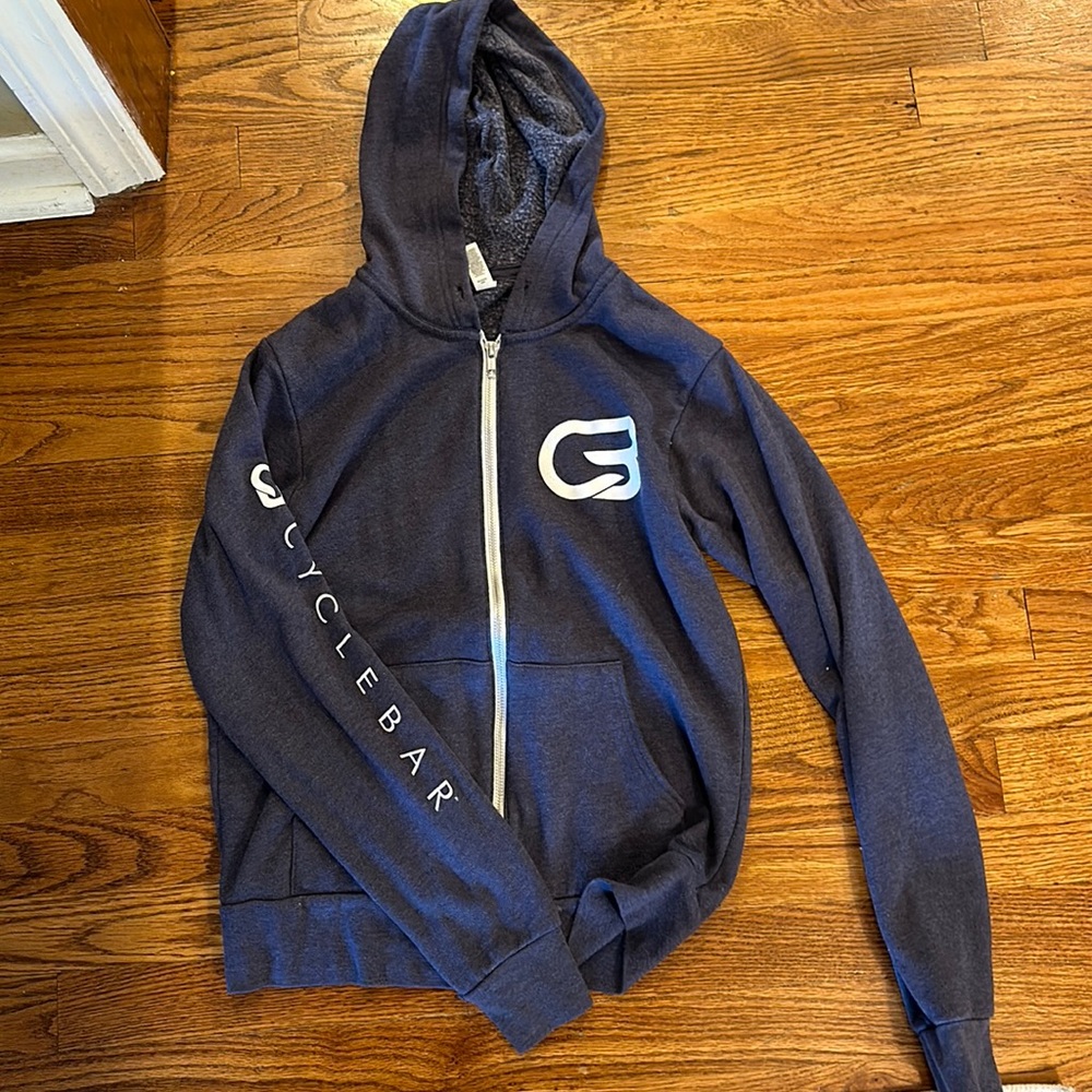 Cyclebar fleece hooded sweatshirt